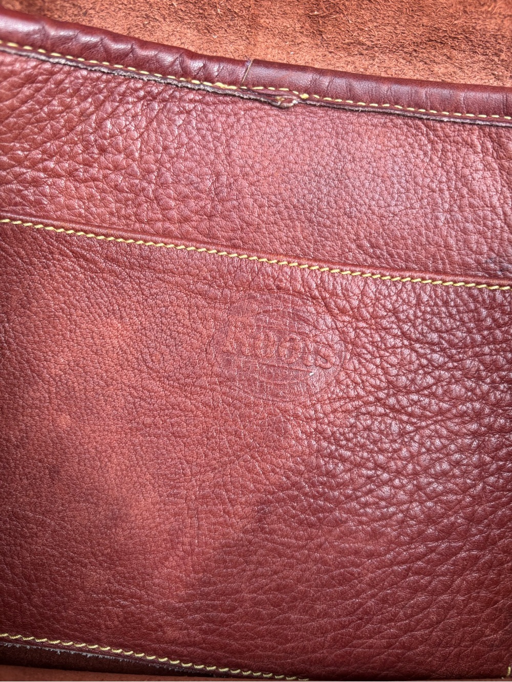 Vintage Roots Genuine Leather Satchel Shoulder Bag in Brick Red - Picture 7 of 8